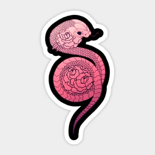Rose Snake Sticker